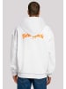 F4NT4STIC Ultra Heavy Hoodie New York Orange OVERSIZE HOODIE in weiß