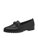 Tamaris Touch-It-Leder-Mokassin Schwarz