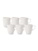 Villeroy & Boch 6er Set Mokka-/Espressotassen Artesano Original in Weiß 100 ml in weiß