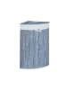 relaxdays 2 x Eckwäschekorb in Grau - (B)49,5 x (H)65 x (T)37 cm