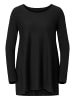 creation L Rundhalspullover in schwarz