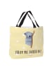 Mr. & Mrs. Panda Tote Bag Koalabär mit Spruch in Gelb Pastell