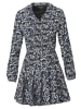 KOROSHI Kleid mit langen ärmeln in schwarz