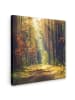MuchoWow Leinwand bilder Waldpfad (BxH)
