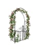 relaxdays Rosenbogen in Schwarz - (B)130 x (H)230 x (T)38 cm