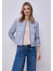 Street One Blouson im Melange-Look mit Zipper in Country Blue Mel.