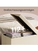 SONGMICS Sitzbank Melisa in Hellbeige - (B)110 x (H)40 x (T)38 cm