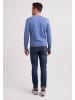 CASH-MERE.CH Rundhals Pullover in Azurblau