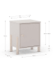 CALICOSY Nachttisch DAPHNÉ in Creme - (W) 39.4  x (H) 47  x (L) 30  cm