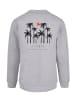 F4NT4STIC Sweatshirt Escape Discover the World Palm Trees in grau meliert