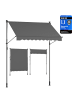 SONGMICS Klemmmarkise Sheld in Anthrazit - (B)120 x (H)(220-300) x (T)200 cm
