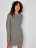 Noisy may Langarm Strick Kleid NMSIESTA Legeres Midi Dress Shirt Kleid in Grau