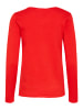 SAINT TROPEZ Strickpullover MilaSZ Gerade Passform in Flame Scarlet