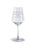 Mr. & Mrs. Panda glas für rotwein Spruch 45. Hochzeitstag Messin... in Transparent