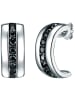 Rafaela Donata Halbcreolen aus Sterling Silber mit Zirkonia in silber