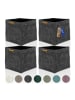 Lycce Aufbewahrungskorb 4er Pack in Grau