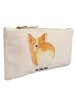 Mr. & Mrs. Panda Kosmetiktasche Corgi Po ohne Spruch in Weiß