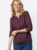 Sieh an! 3/4-Arm-Shirt in burgund