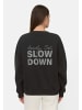 Camel Active Sweatshirt mit Backprint in Schwarz