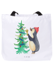 Mr. & Mrs. Panda Schultasche Pinguin Weihnachtsbaum ohne Spruch in Weiß