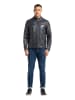 Bruno Banani Lederjacke MADDOX in Anthrazit / Melange