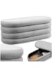 tectake Gepolsterte Sitztruhe , 110 x 45 x 42 cm, mit Stauraum
