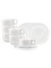 Seltmann Weiden 6er Set Kaffeetassen mit Untertassen Sento Home in Aura White 210 ml