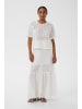 Kaffe Kurzarm-Bluse KAdonna Baggy fit in Chalk