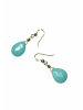 Gemshine Ohrringe Jade in gold coloured