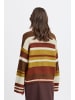 b. young BYOKSANA STRIPED JUMPER - KNIT Loose fit in Brandy Brown Mix