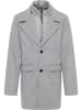 DreiMaster Herren Übergangsmantel Aus Wollgemisch in Grau Melange