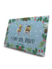 Mr. & Mrs. Panda Adventskalender Bienen Paar mit Spruch in Eisblau