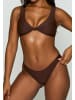 Moda Minx Bikinihose SIMPLE SWIM FIXED BRAZILIAN BIKINI BOTTOM in Coffee