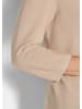 GOLDNER Eleganter Baumwollpullover, Halbarm in beige