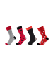 Fun Socks Socken 4er Pack graphics in mars red