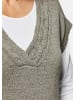 GOLDNER Kurzgröße:  Trageangenehmer Pullunder in graugrün