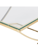 Beliani Couchtisch RINGGOLD in Gold - (W) 70 x (H) 45 x (L) 70 cm