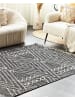 Beliani Kurzflor KHENIFRA in Schwarz/Weiß - (W) 160 x (H) 1 x (L) 230 cm