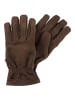 Camel Active Handschuhe aus hochwertigem Leder in Dunkelbraun