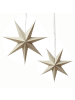 MARELIDA LED Papierstern Samtstern Weihnachtsstern D: 58cm in creme
