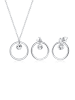 Elli Schmuckset 925 Sterling Silber Geo, Kreis in Silber