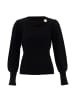 NAEMI Damen Strickpullover in Schwarz