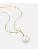 Diamant L'éternel Halskette mit Anhänger aus 375 Gelbgold mit Perle