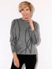 Sieh an! Bouclé-Pullover in steingrau-meliert