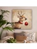 OnlyWow Leinwand Bilder Hellbraun