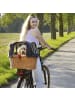 KLICKfix Doggy Basket 40 - Hundefahrradkorb (Korbklip) 52 cm (braun) in braun