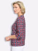 Sieh an! 2-in-1-Shirt in dunkelblau-rot-bedruckt