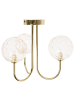 Beliani Deckenleuchten ANADYR in Beige/Gold - (W) 30 x (H) 29 x (L) 12 cm