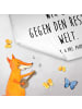 Mr. & Mrs. Panda Gästehandtuch Blume Sonnenblume mit Spruch in Weiß