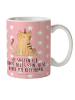 Mr. & Mrs. Panda Kinderpott Einhorn Katze mit Spruch in Rot Pastell